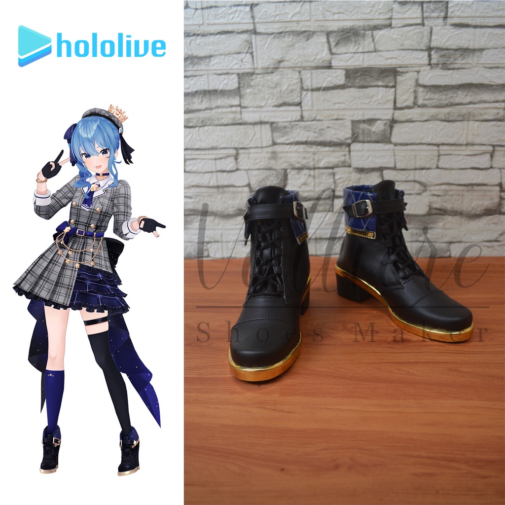 Sepatu Cosplay Hololive Hoshimachi Suisei