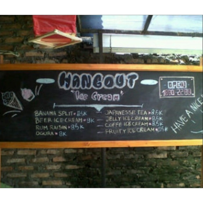 

Paja Cin062- Paling Murah 60 X 120 Cm Papan Menu Cafe Resto Tulis Kapur