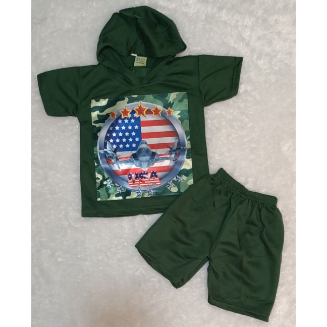 SETELAN HODIE ARMY ANAK LAKI USIA 1-10THN BAHAN BABYTERI/SETELAN ANAK/SETELAN HODIE ANAK
