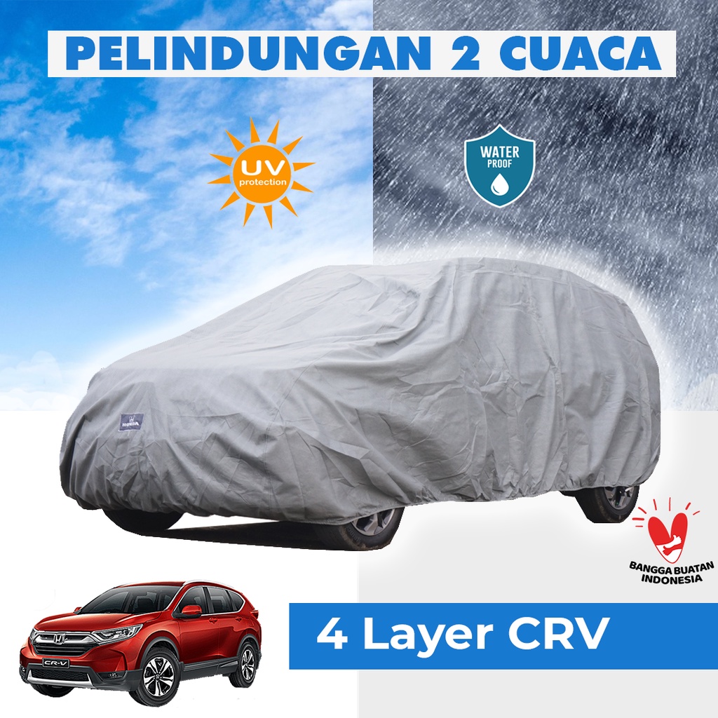 4 Lapis Body Cover Mobil CRV Outdoor Sarung Mobil CRV Tahan Air Waterproof