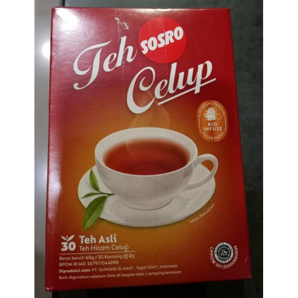 

SOSRO TEH CELUP BLACK TEA 30X2g