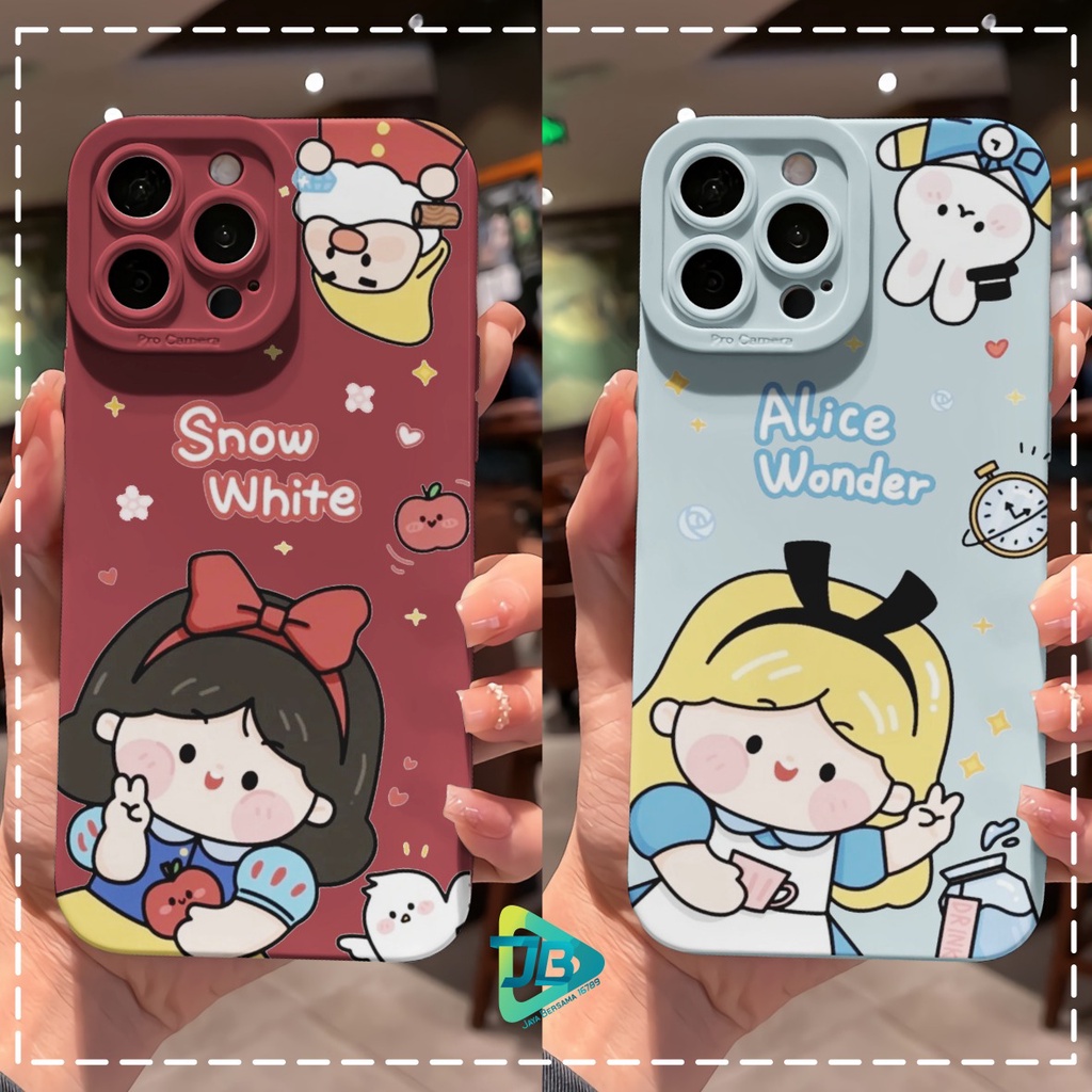 CUSTOM CASE SOFTCASE SILIKON PROCAMERA SNOW ALICE CUSTOM IPHONE 6 6S 7 7+ 8 8+ X XS MAX 11 12 13 14 PRO MAX JB7108