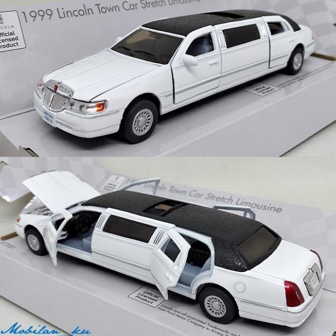 Diecast 1999 Lincoln Town Car Strecth Limousine Kinsmart 1:38