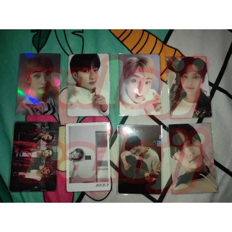 photocard official exo, straykids, seventeen nacific bangchan v1 handmade pob noeasy bangchan unit 3