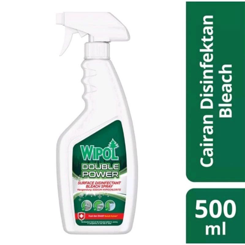 wipol double power hijau 500ml