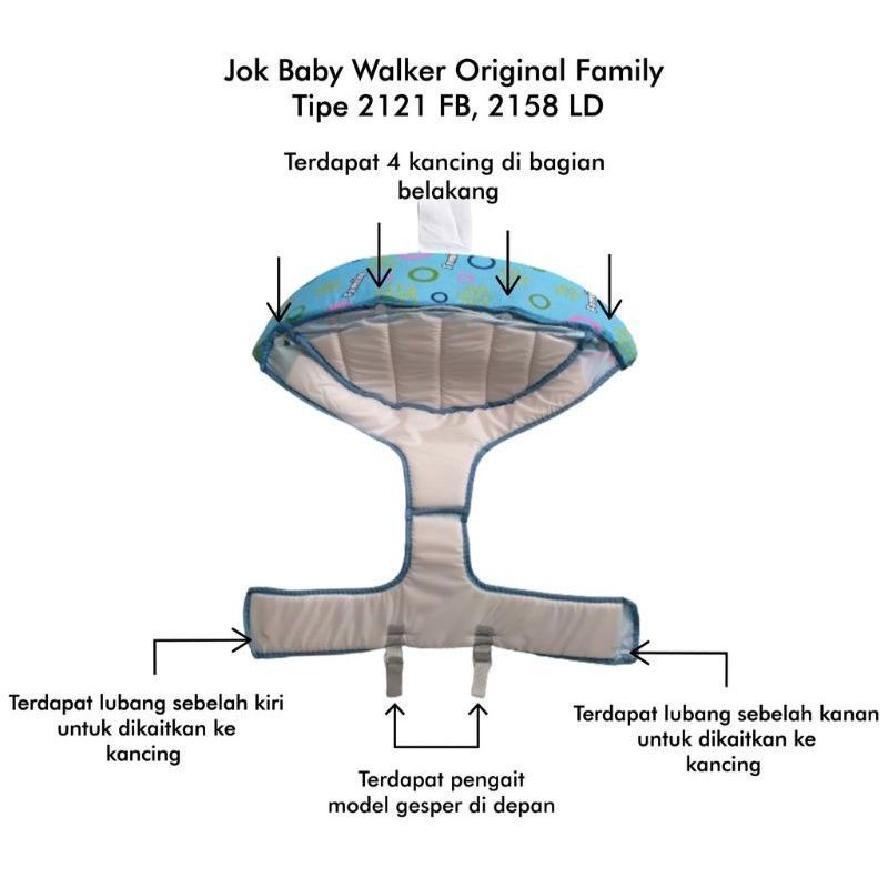 Jok Babywalker Original Family murah