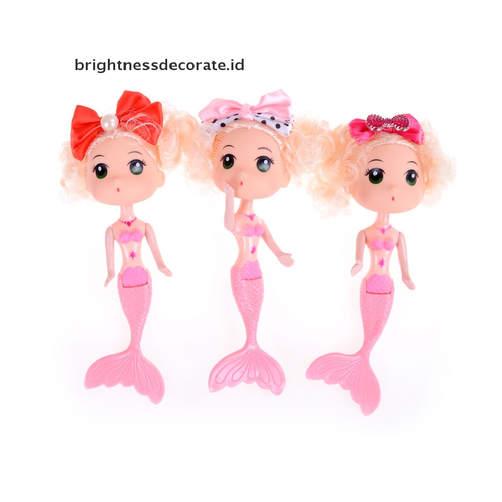 [Birth] Mainan Anak Little Bobby Mermaid Doll Boneka Salon Ulang Tahun Anak [ID]