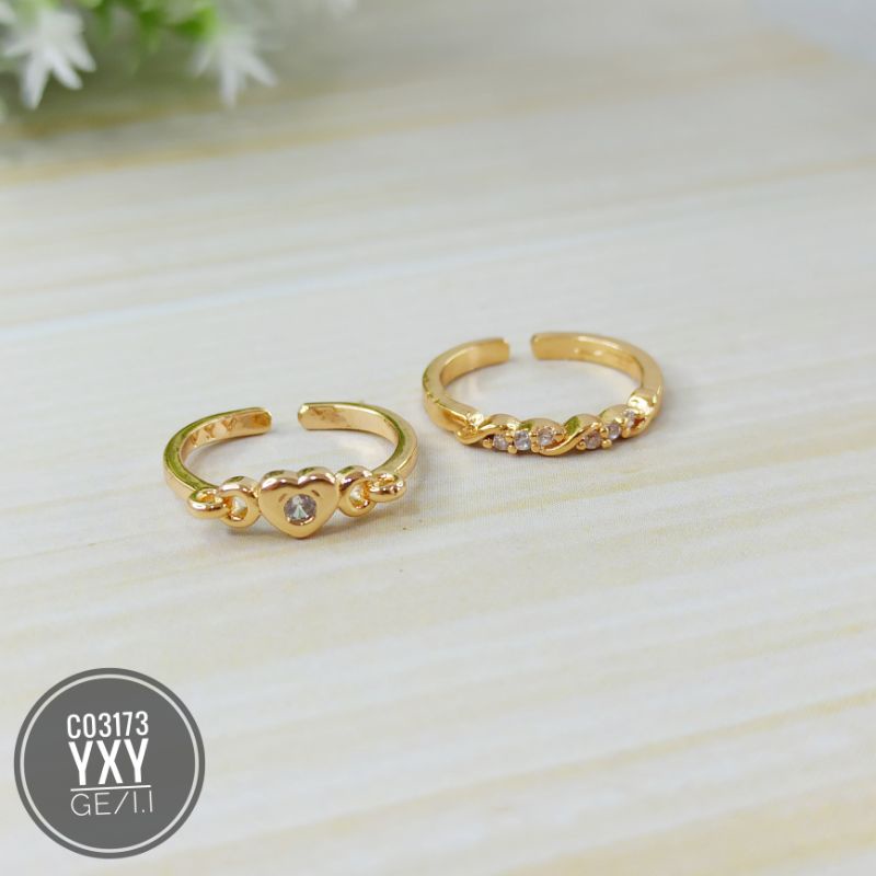 Cincin Anak Yaxiya Fleksible (motif random) C03173