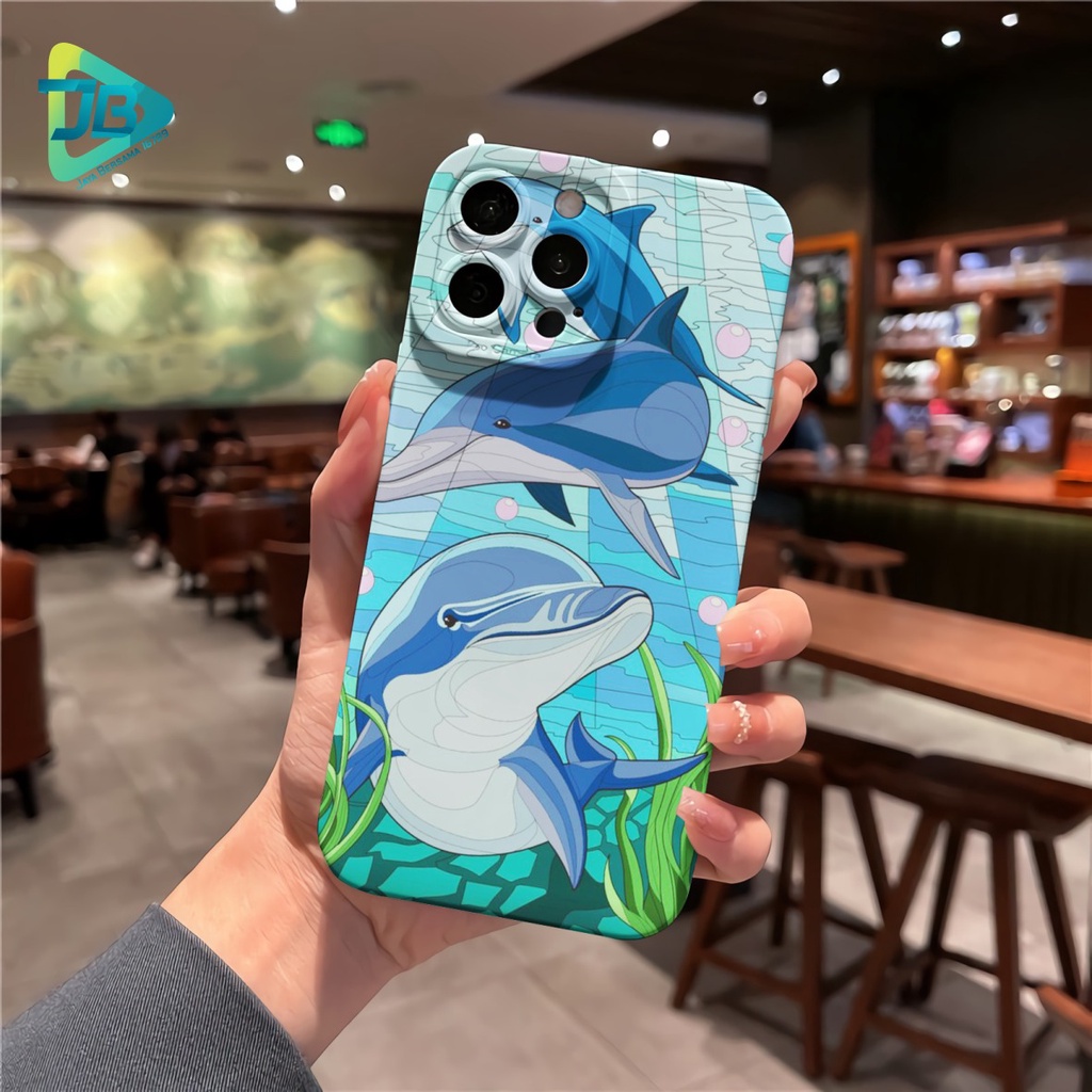 CUSTOM CASE SOFTCASE SILIKON PROCAMERA  DOLPIN CUSTOM OPPO A3S A1K A5S A7 A37 NEO 9 A15 A15S A16 F1S A59 A96 A52 A92 A31 A8 A33 A53 A9 A5 2020 JB6737