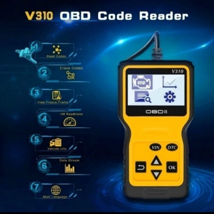 OBD2 Scanner Alat Scaner Mobil OBD II Pendeteksi Kerusakan Mobil V310