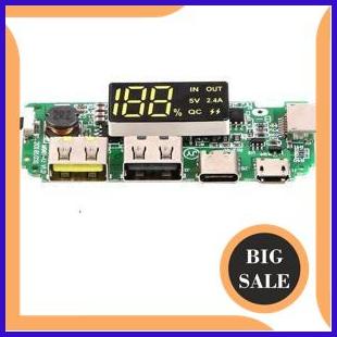 onderdil Modul Rakitan Power Bank With LCD Fast charge 5V 2.4A KIT Type-C MicroUSB Lighting 2ZJN23