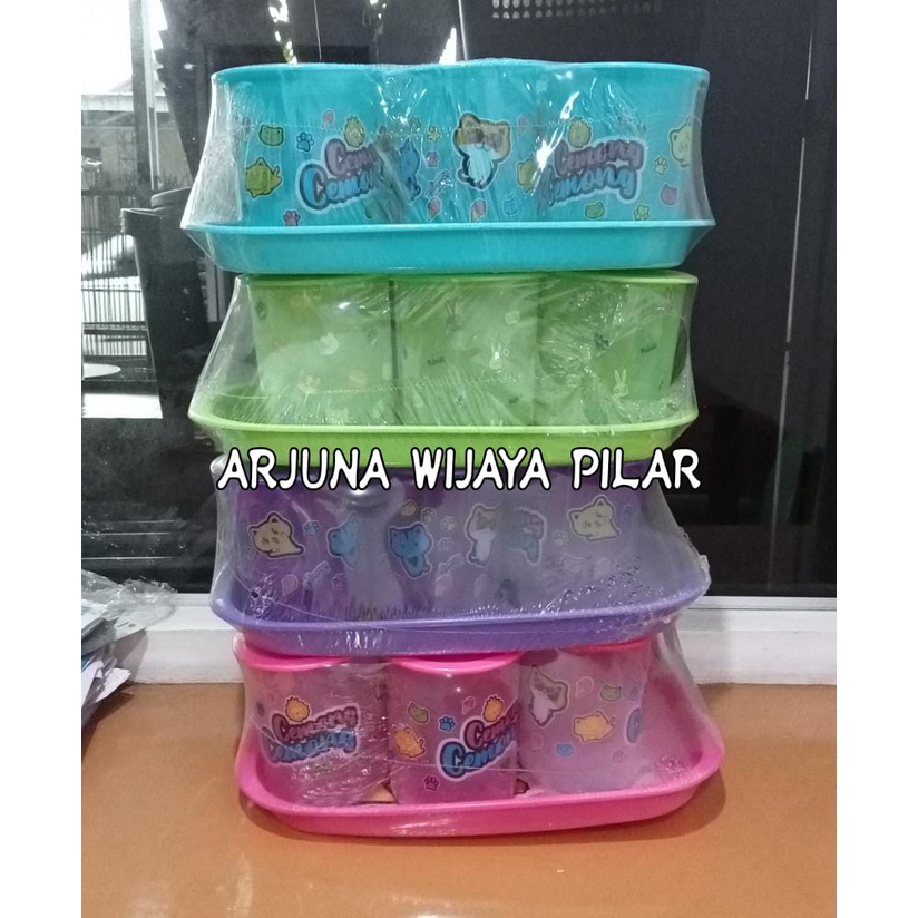 TONAM toples nampan hokite isi 6 pcs + 1 pcs nampan