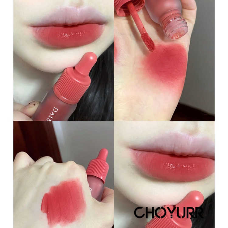 【COD】Lip Glaze Velvet Matte Mist Wajah Bibir Lip Cream Kimuse Frosted Transparan Kosmetik Portabel Korean Original Import-CH