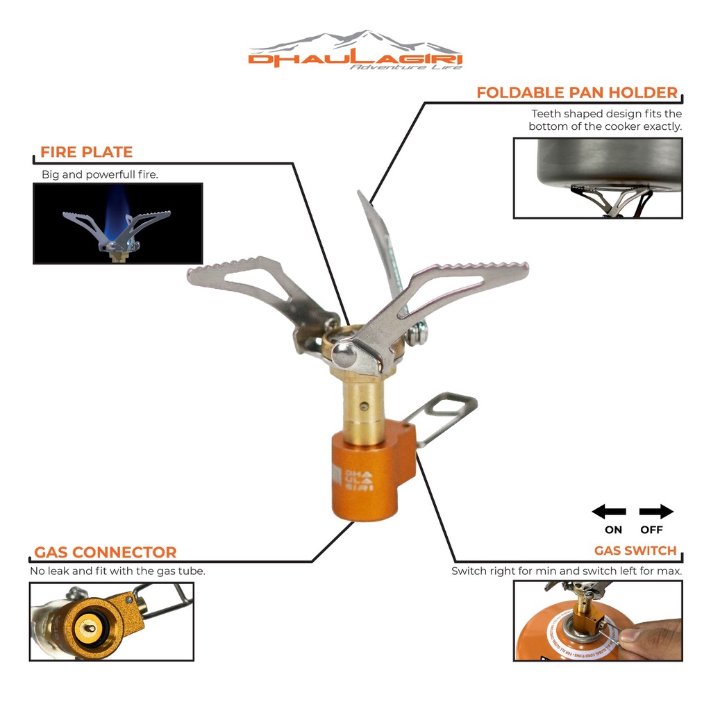 Kompor lipat ultralight dhaulagiri mini stove M 02 -kompor ultralight - kompor camping ultralight - kompor gunung ultralight