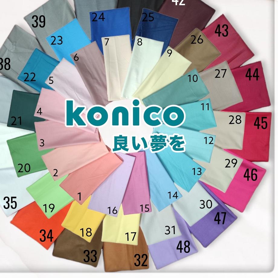 Depan Bahan Katun sprei  kain Cvc Motif Polos | Meteran | Star Nikita Esra Catra Saga