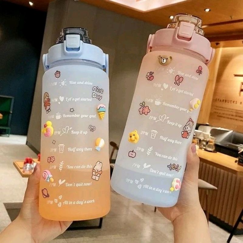 botol minum motivasi 2 liter