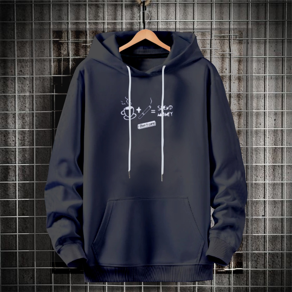 Sweater hoodie pria SPEND MONEY terbaru / hoodie pria kekinian