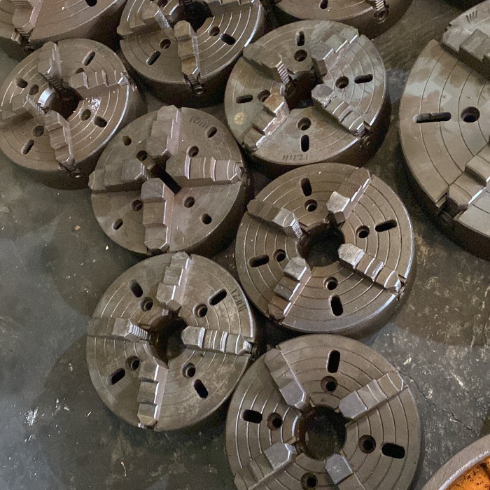 populer] chuck second 10in kaki 4 mesin bubut