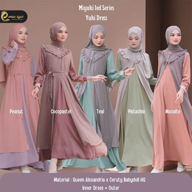 Gamis Miyuki Ied Series By Emka Hijab