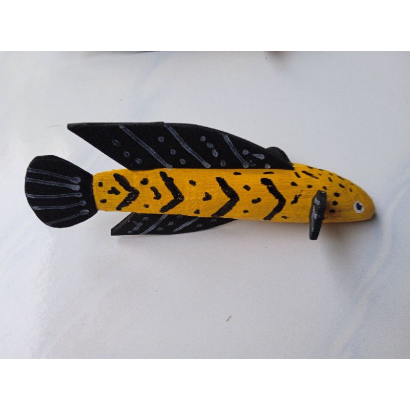 miniatur patung ikan chana red sentarum yellow sentarum blue pulcra