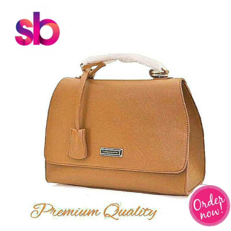 Belqo Bag [ Mocca/ Khaki ] Promo Tas Fashion Wanita Slingbag Sling Bag Korea Pesta Kerja Woman Perem