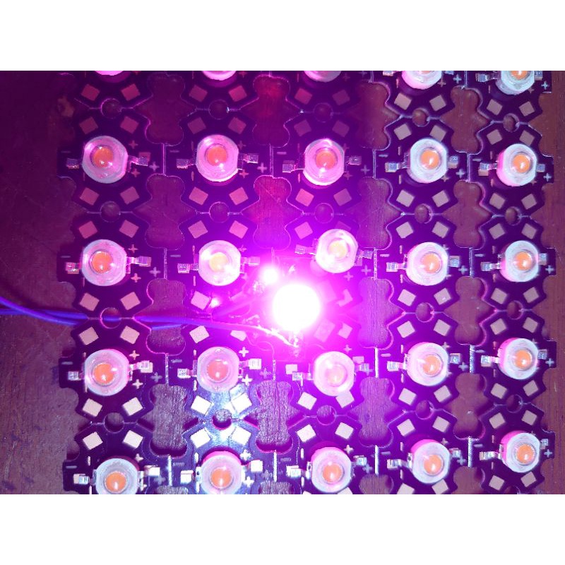 Led 3w full spectrum pink 3watt hpl dg pcb