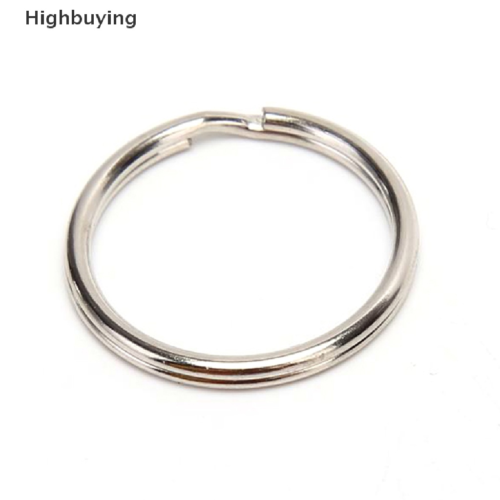 Hbid 100pcs/lot Gantungan Kunci DIY Metal Key Holder Split Rings Hoop Metal Loop Keychain Glory