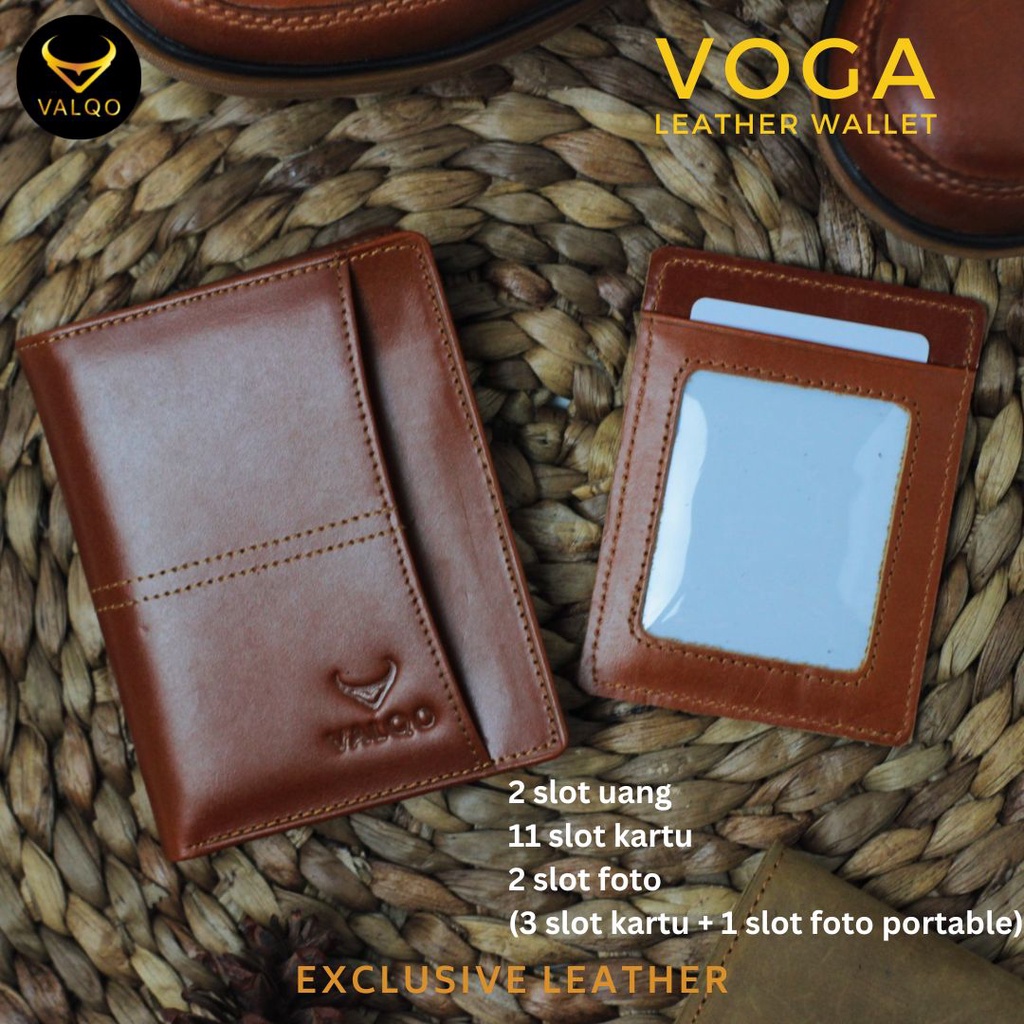 [VALQO] Dompet VOGA Kulit Sapi CH Crazy Horse Cowok Pria Laki bisa COD