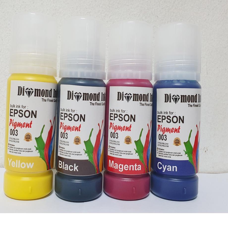 Depan1 Tinta Pigment 003 Epson L1210 L3210 L3250 L5290 Diamond Ink