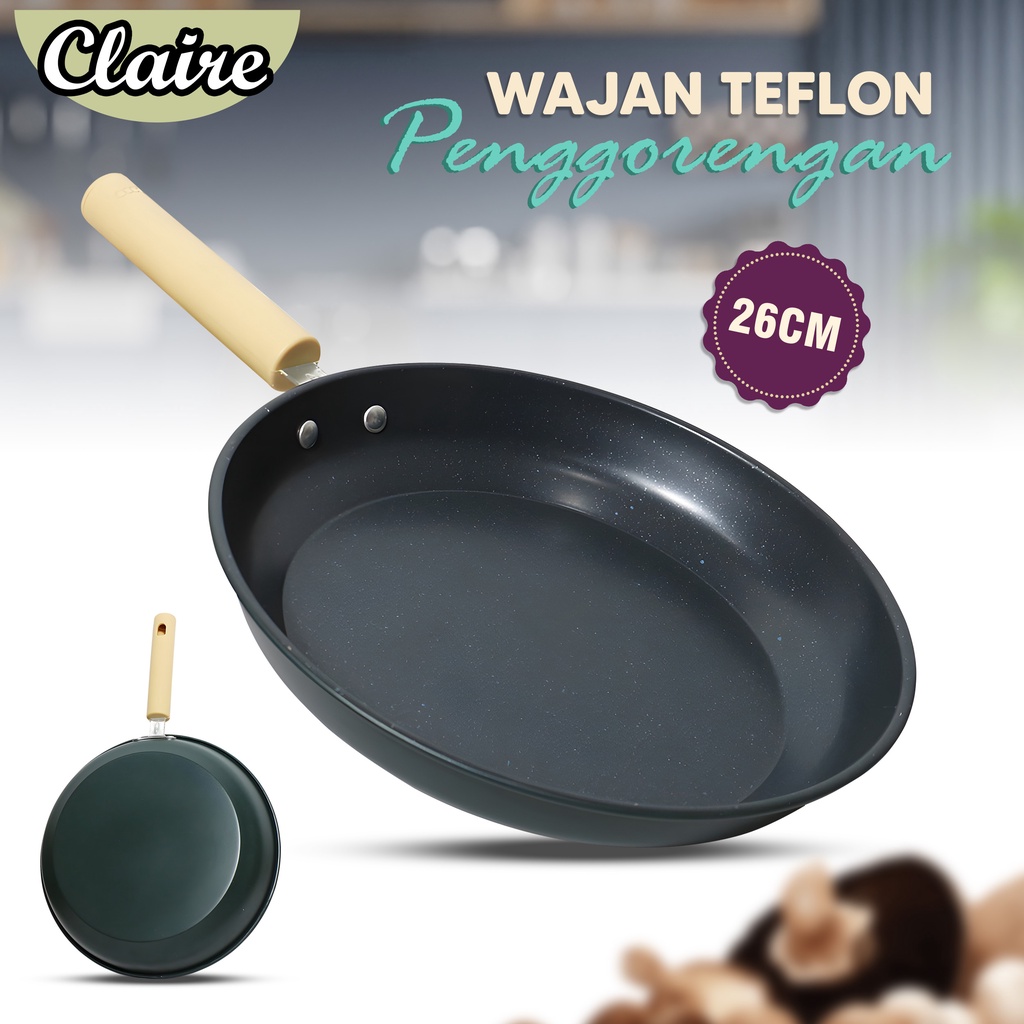 WAJAN TEFLON ANTI LENGKET FRY PAN PENGGORENG AYAM DAGING TELUR