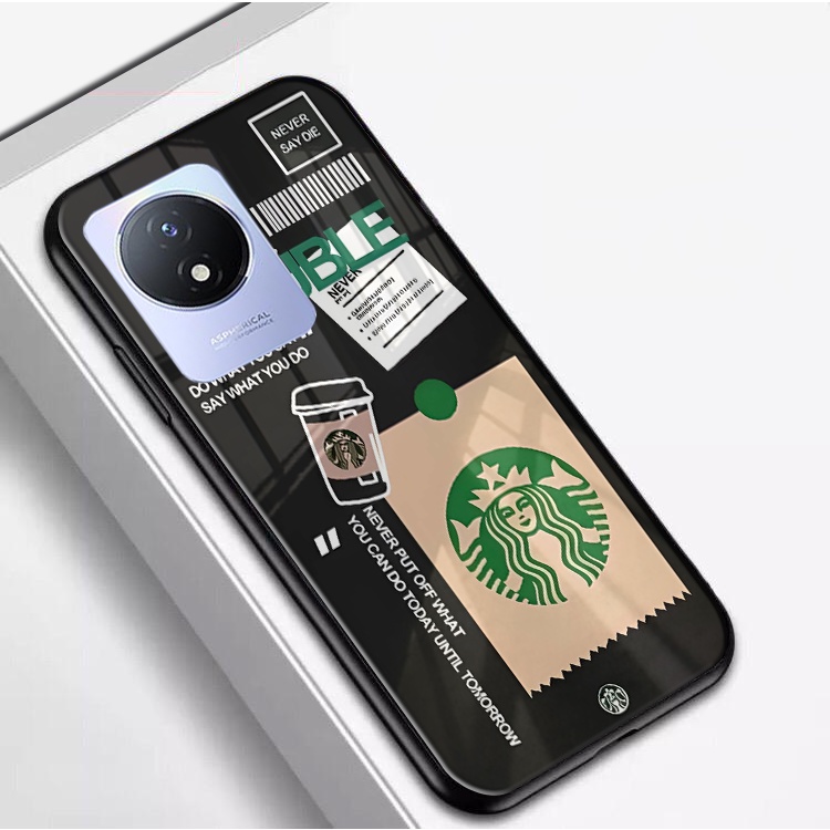 (Q32) Softcase Vivo Y02 - Softcase Kaca Vivo Y02 - Case Aesthetic Vivo Y02 - Case keren Vivo Y02 - C