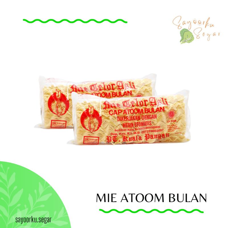 

Mie telur Atoom Bulan / mie keriting telur asli