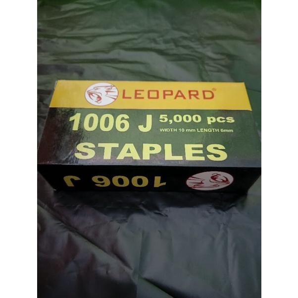 

Staples 1006 j leopard / paku tembak angin 1006j leopard / airnails leopard 1006 j