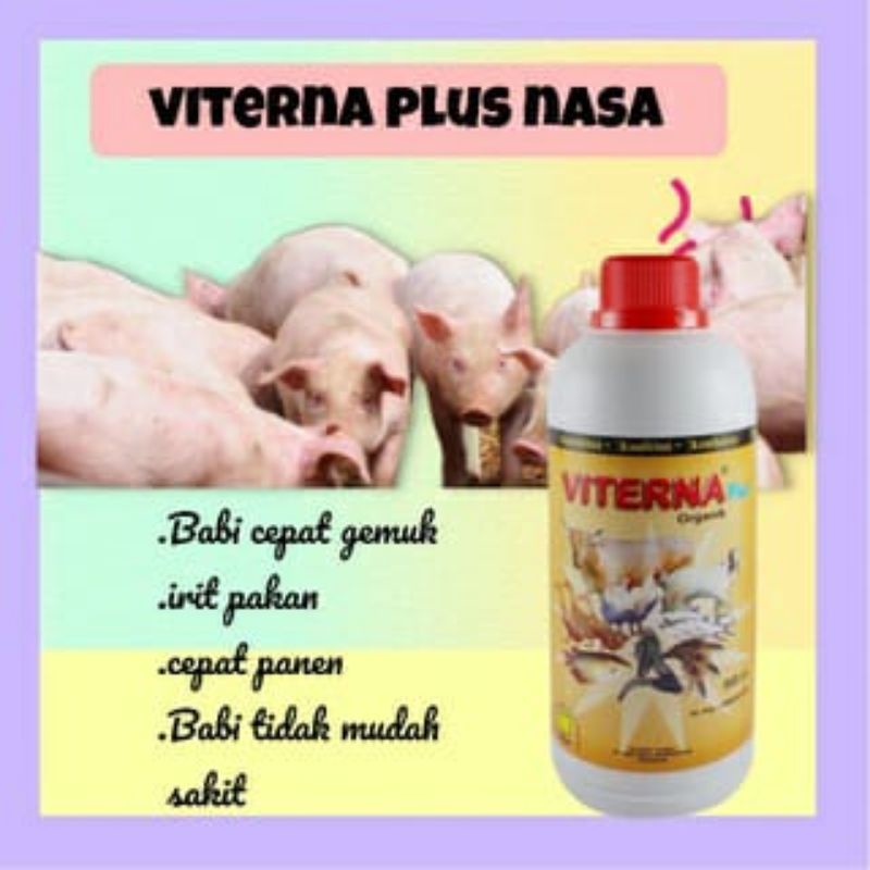 [500 ml] Viterna Plus / Vitamin ternak dan ikan Original / BPOM / Produk terbaik untuk ternak / nasa