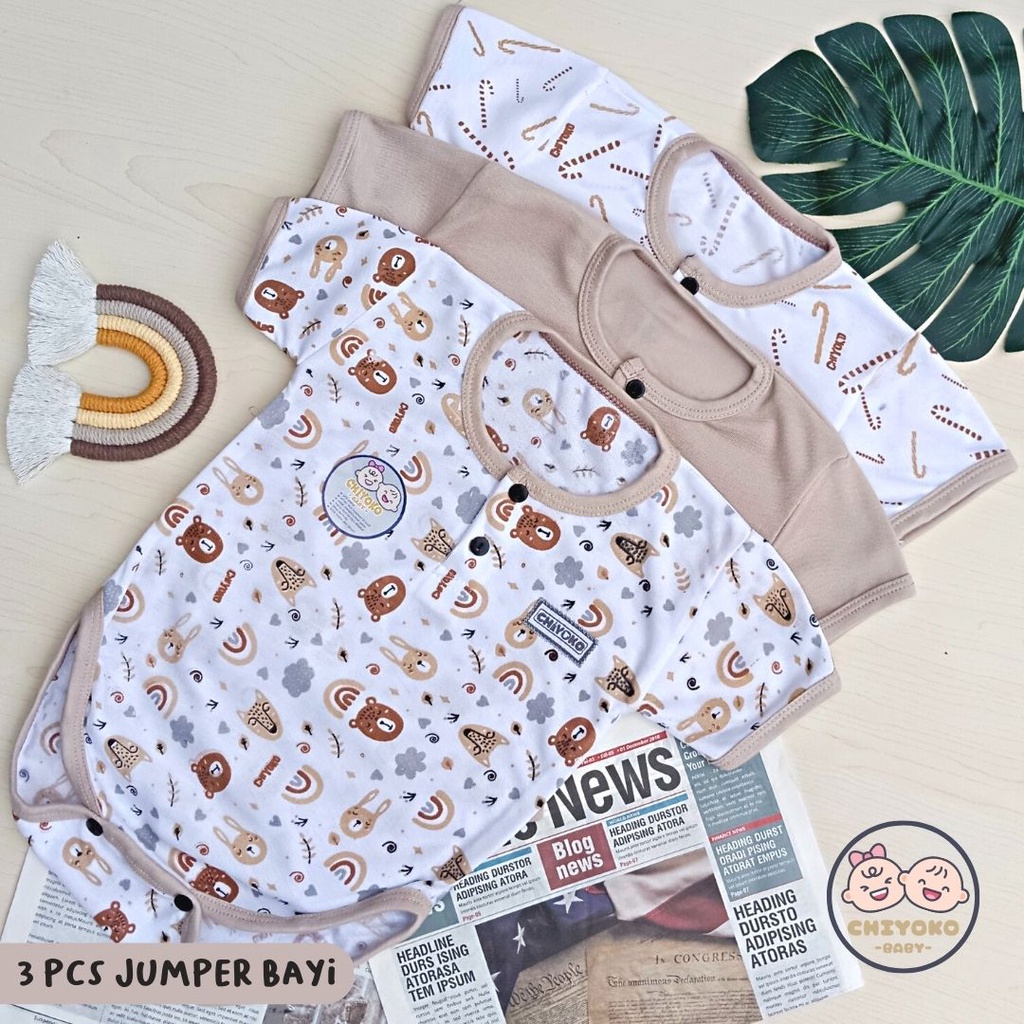 51 Pcs Paket Hemat Terkomplit Baju Bayi Baru Lahir Paket Hemat Brojol Baby Paket Komplit Bayi Baru Lahir Serian COKLAT SUSU Chiyoko Baby