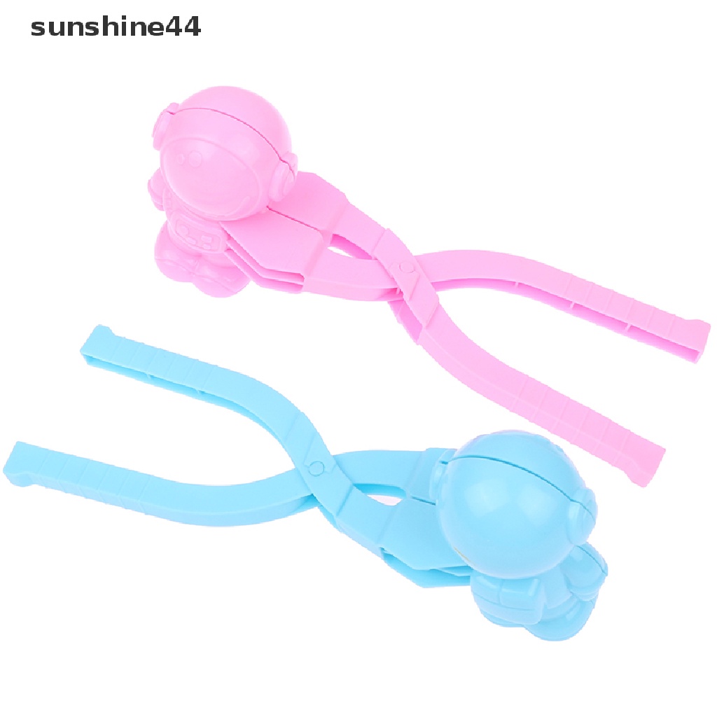 Sunshine 1pcs Pembuat Bola Salju Klip Plastik Anak-Anak Outdoor Pasir Snow Ball Cetakan Mainan Melawan.