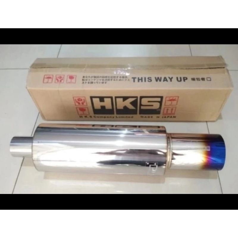 knalpot mobil HKS jasma import large exhaust HKS mufler HKS