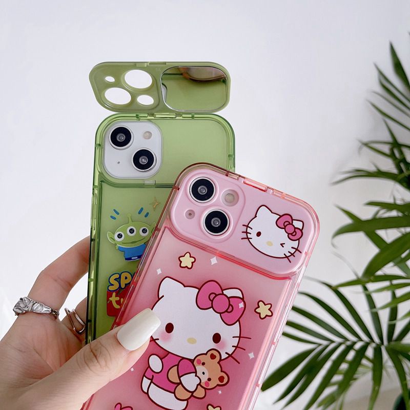 8warna Tempat Cermin Soft Case iPhone 13 14 Pro Max Apple Case Casing Bening Apple Casing