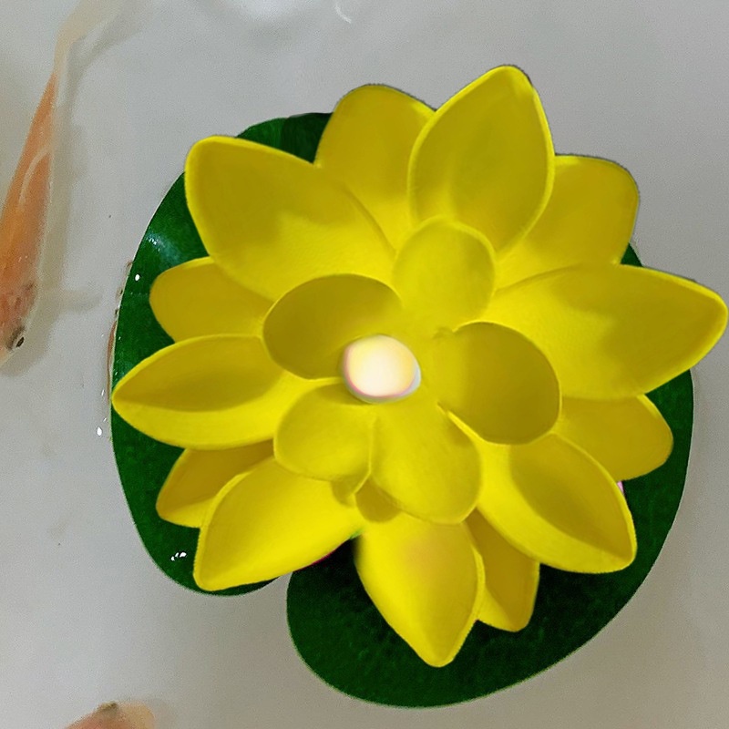 BUNGA LED LOTUS LAMPU IMLEK MENYALA BUNGA LOTUS ARTIFICIAL 1PCS ELEKTRIK TAHAN AIR CHINESE NEW YEAR BUNGA LOTUS Lampu LILIN BUNGA TERATAI Led Lampu Hias Air Elektrik Dekorasi Imlek LIGHT LAMP