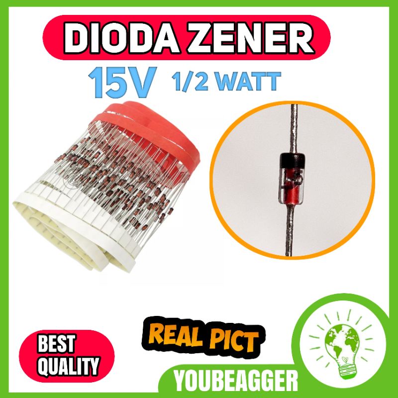 Dioda zener 15v 1/2watt