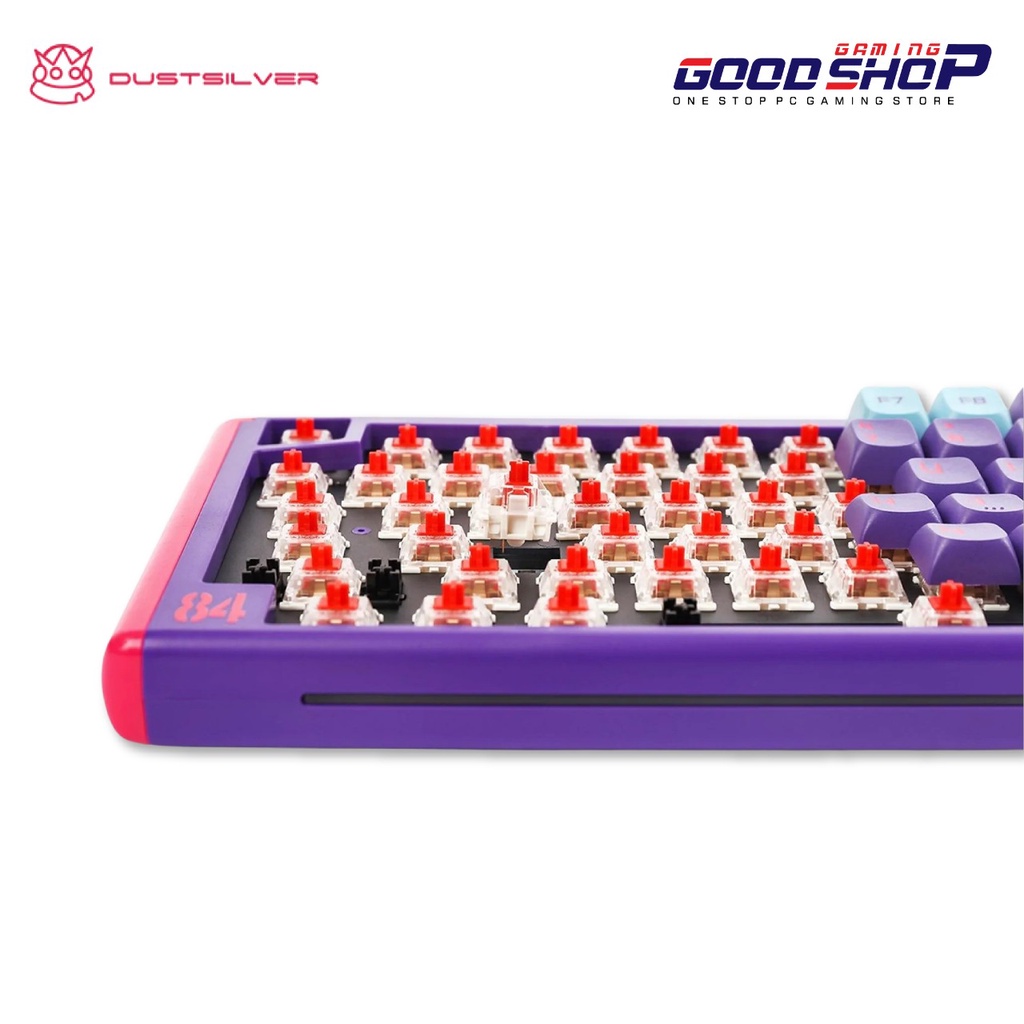 DUSTSILVER CYBERPUNK Cool Purple Hot-swappable RGB Backlit Keyboard