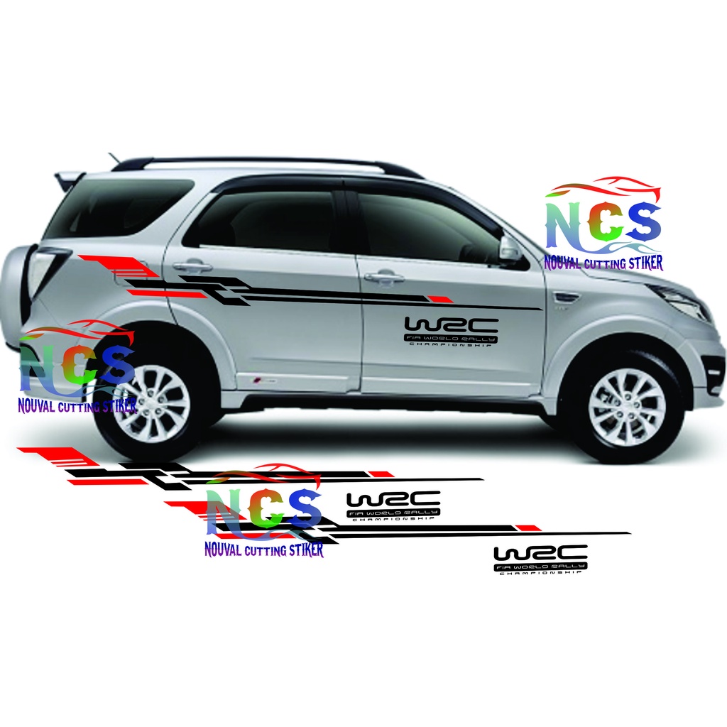 NEW CUTTIN STIKER MOBIL Stiker Mobil Terios Rush Stiker Striping WRC Stiker mobil Terios Rush Terlar