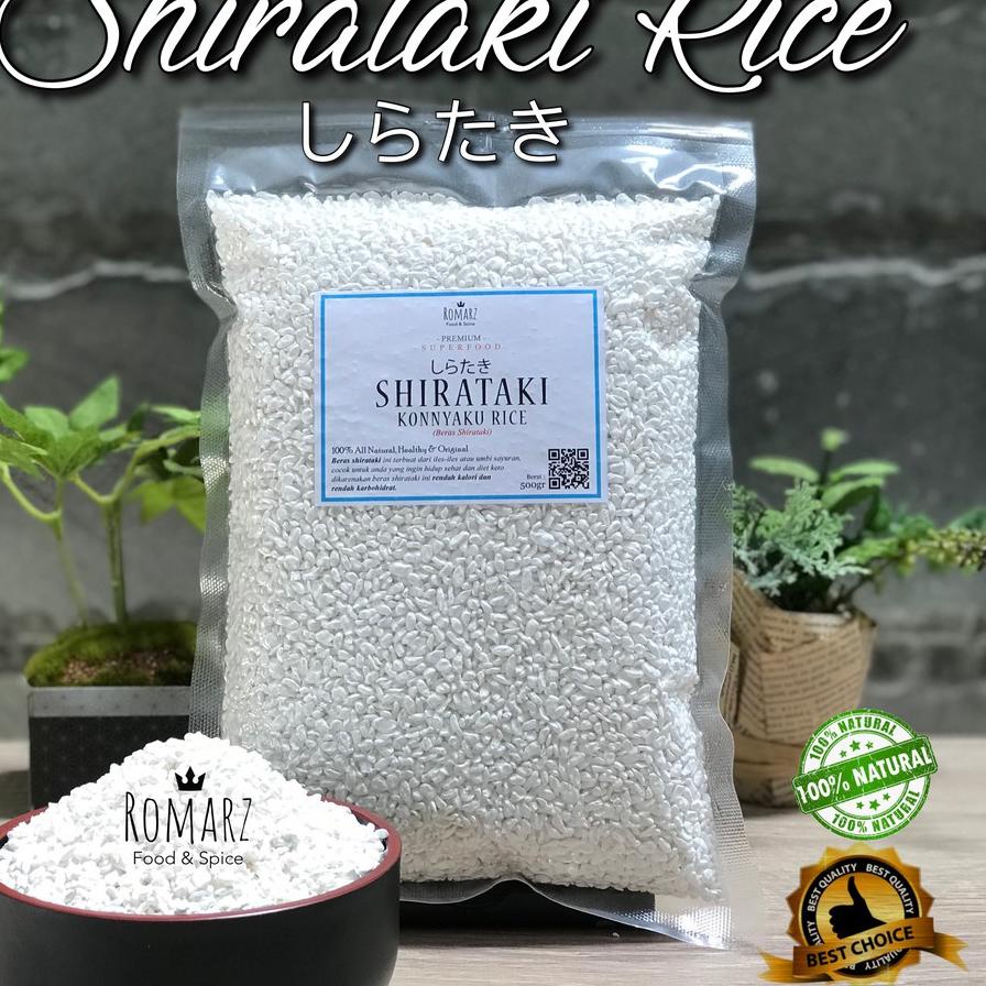 

Terbaru⭐BERAS SHIRATAKI | SHIRATAKI RICE 500gr BERAS KONNYAKU RICE 500gr