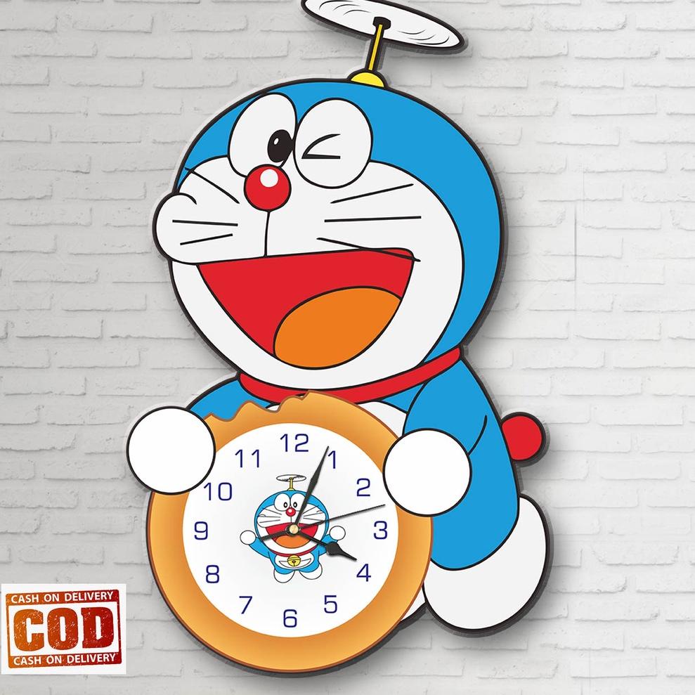 GRT.29Ja23ᴳ ◦ JAM DINDING UNIK KARAKTER DORAEMON / JAM DINDING KARAKTER LUCU / HIASAN DINDING KAMAR 