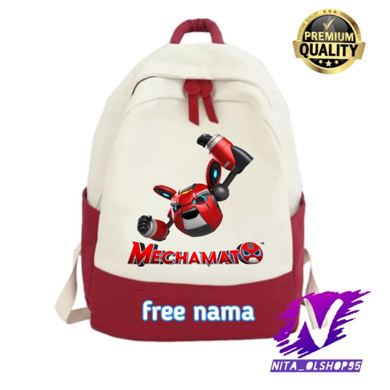 tas anak ransel anak mecha mato mechabot