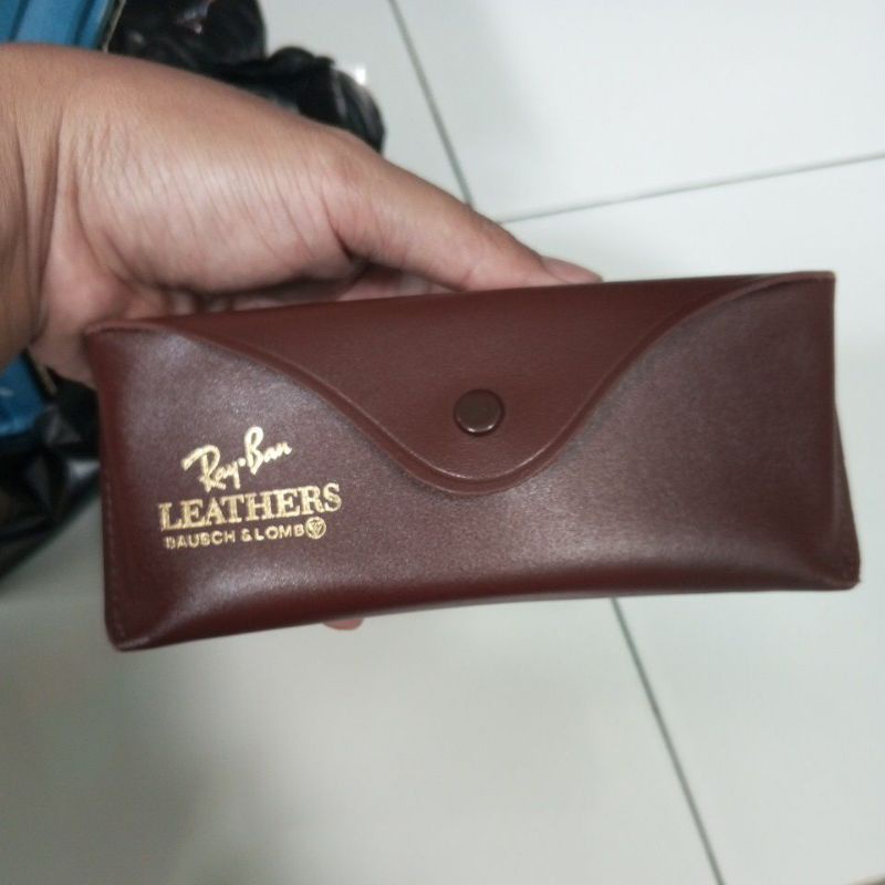 Case Rayban BL USA leather kulit NOS new old stock