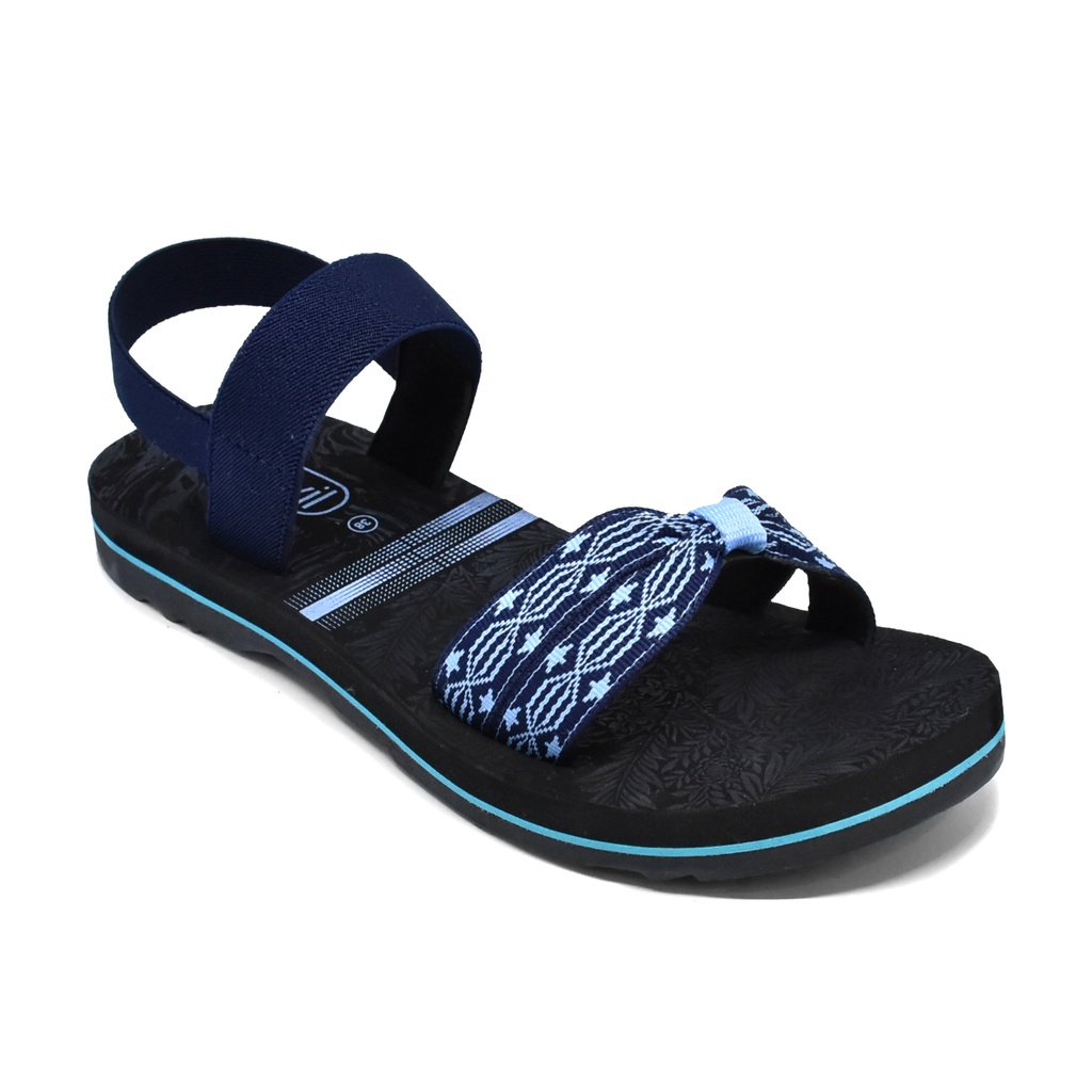 Carvil Dominiq 01 TB Sandal Casual Wanita Black Navy _A41