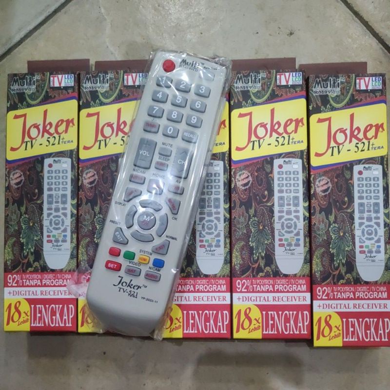 Jual Remote tv universal Joker multi remot led lcd digital receiver