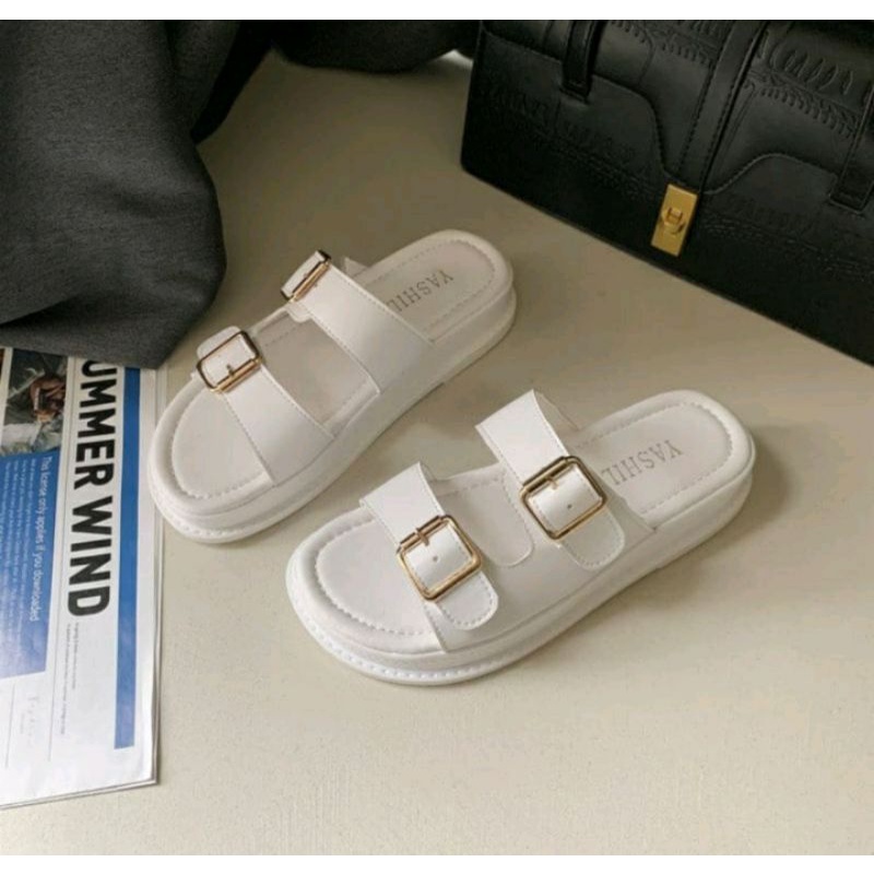 Sandal wanita ban dua gesper RD 03