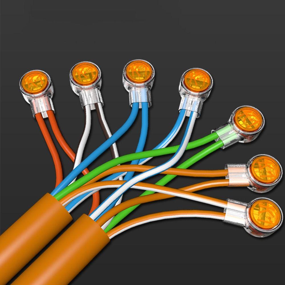 TOP 100pcs Terminal Kabel Waterproof Rj45 Jalur Jaringan Eterna K1 K2 K3 Konektor
